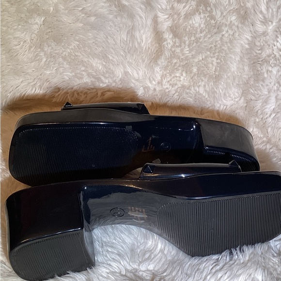 Madden Girl Black Studded Slide Sandals - Picture 4 of 7